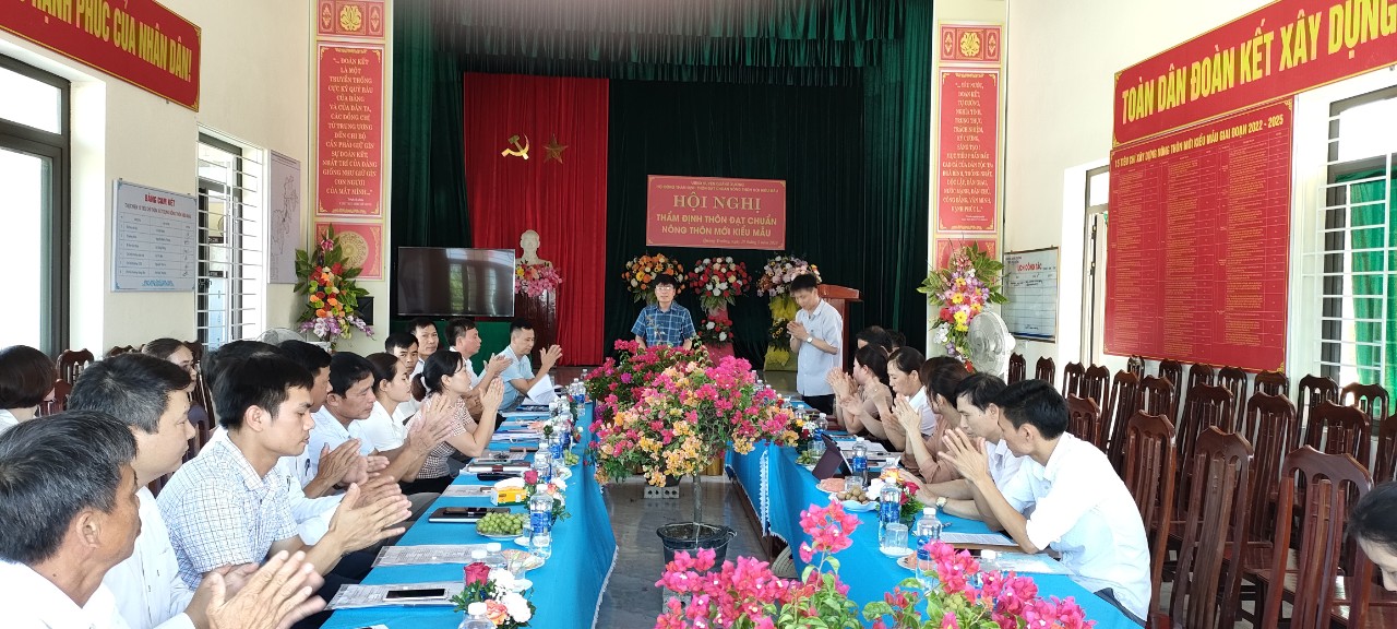 Hội nghị thẩm định thôn Phú Cường đạt nông thôn mới kiểu mẫu